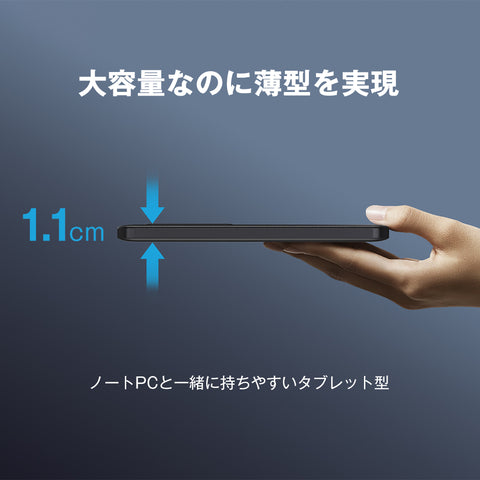 タブレット型　　　　　　　　　　　　　　　　　　　　　　　　　BigBlue 全固体モバイルバッテリー15000