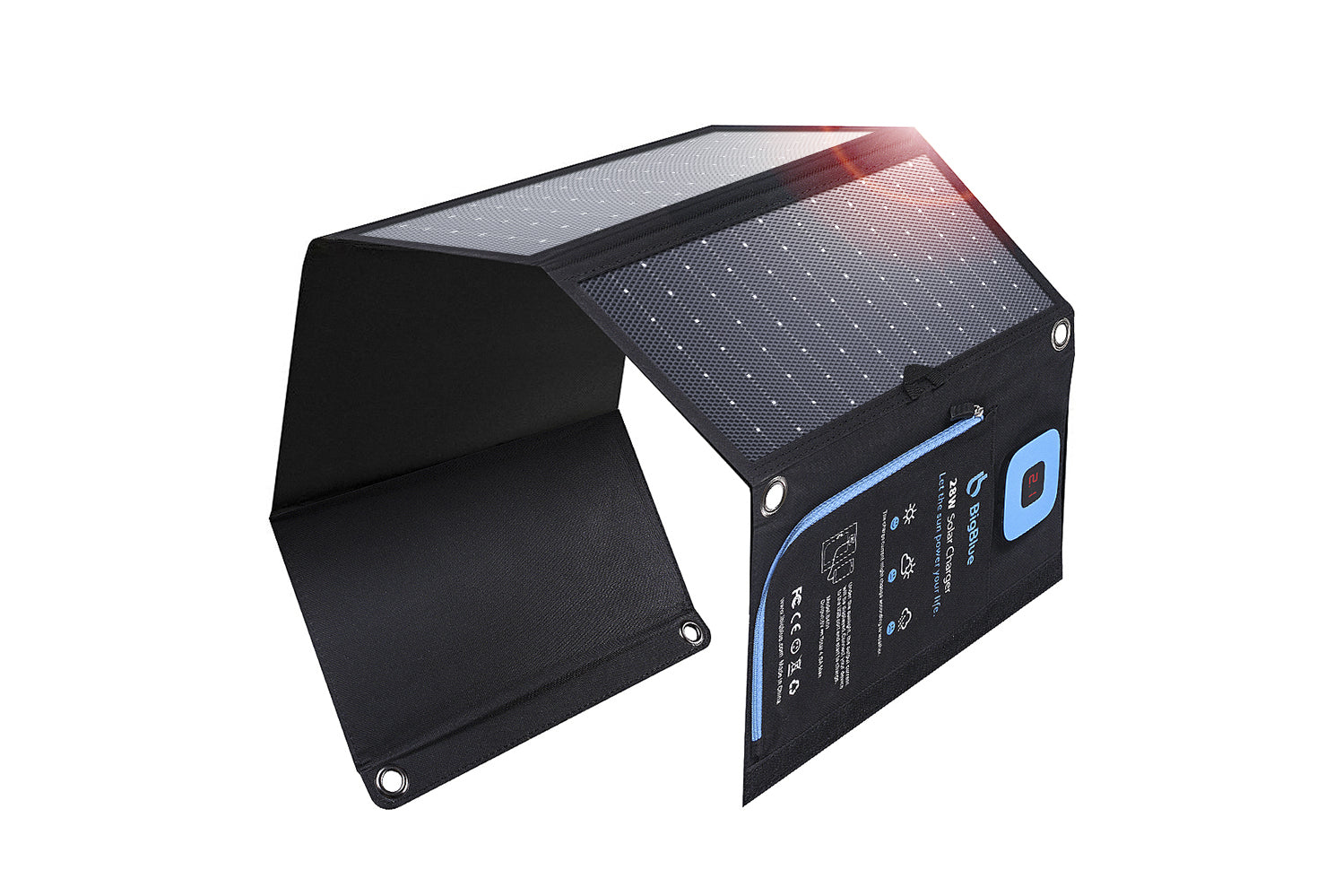 BigBlue ソーラーチャージャー SolarPowa28 電流計付き（B401E-N