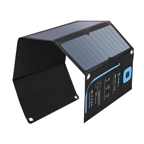BigBlue Solarpowa 28 SunPower 電流計付きソーラーチャージャー