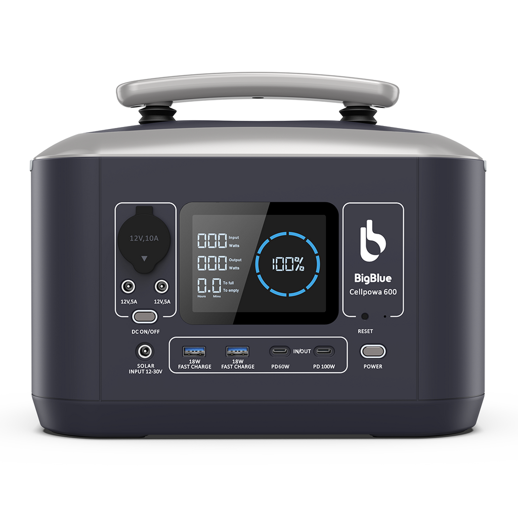 BigBlue CELLPOWA 600 リン酸鉄 純正弦波 ポータブル電源 BigBlue Cellpowa 600 ポータブル電源 – Bigblue.jp