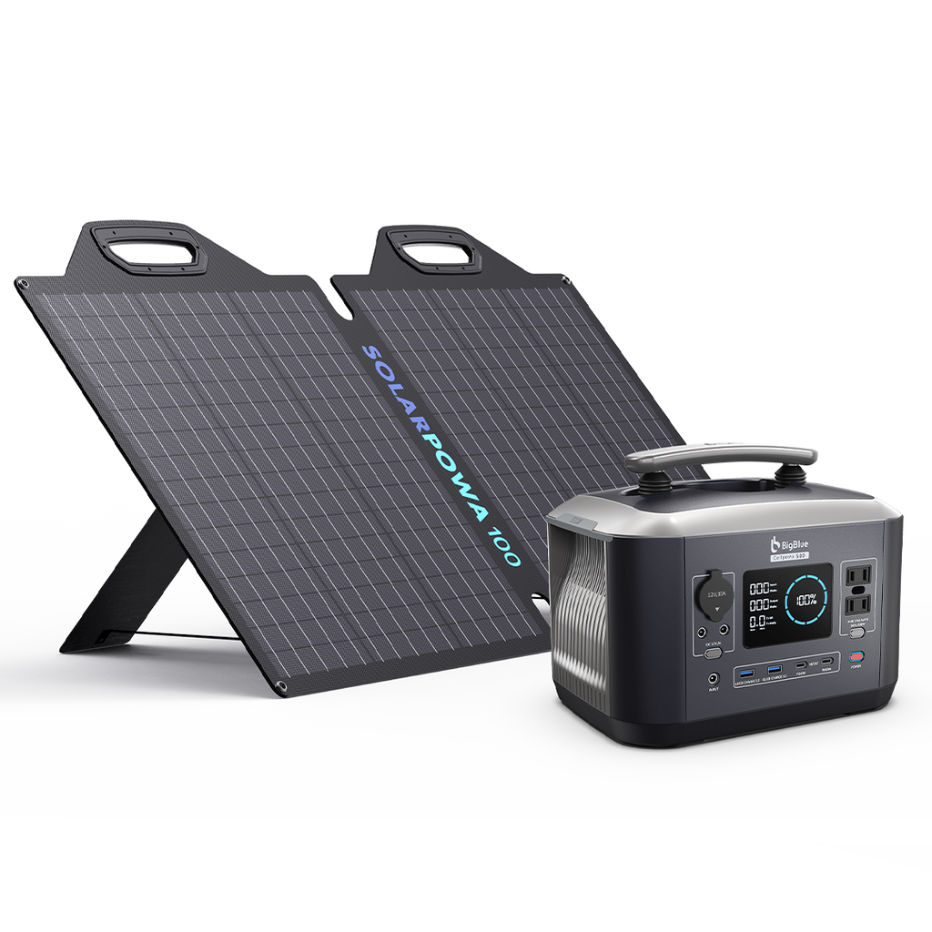 BigBlue Cellpowa500ポータブル電源+Solarpowa100(B420)ソーラー